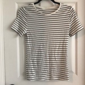 A New Day black and white striped tee shirt, size M
